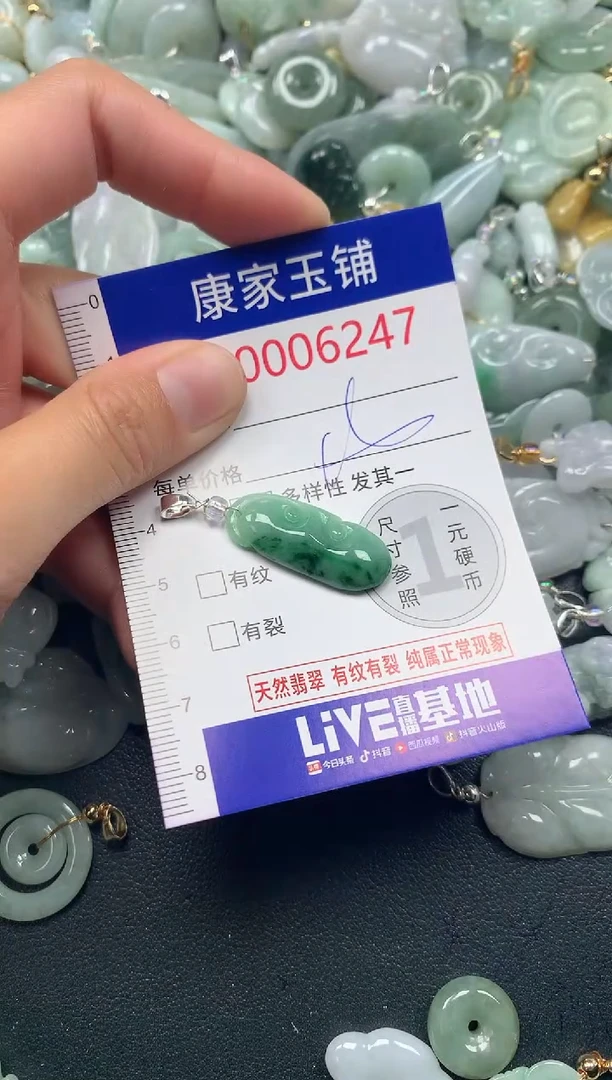 吊坠(不含链)未镶嵌翡翠6247