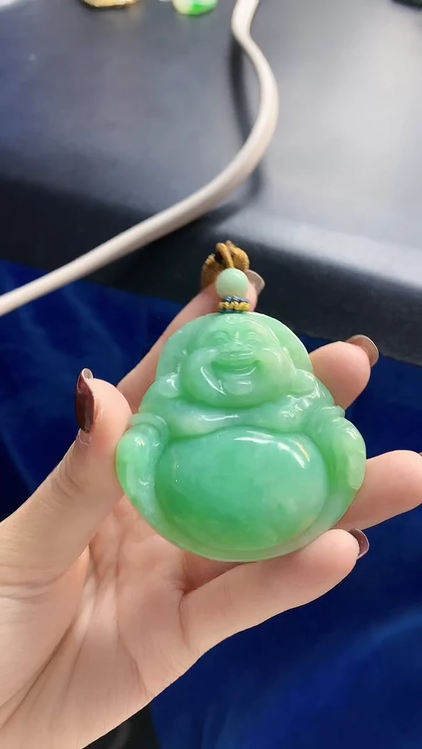 颈饰未镶嵌翡翠青***了天然缅甸a货翡翠