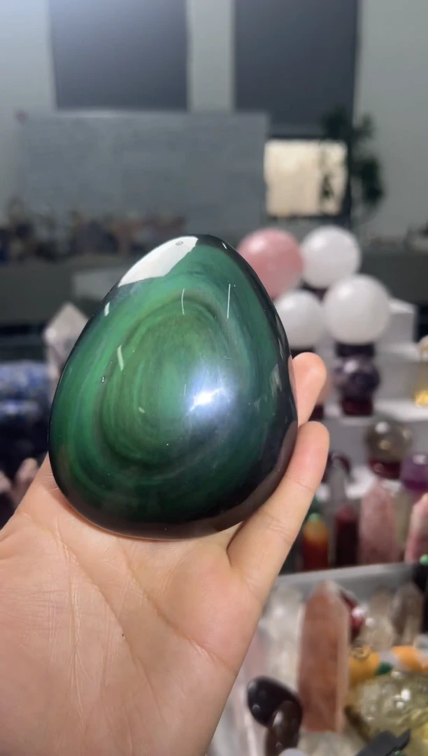 未镶嵌黑曜岩珠宝奇石大*Y105