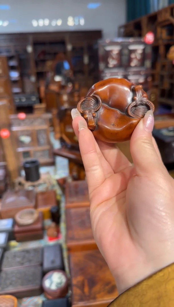 【闪购商品】木木艺黄杨木扭转乾坤手把件68.88888