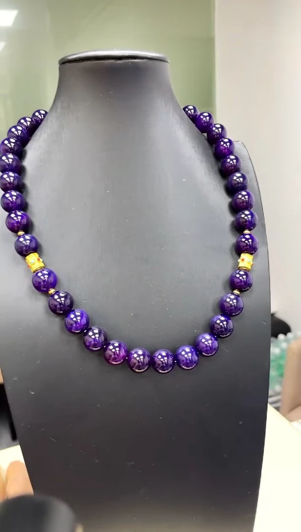 未镶嵌项链玛瑙/玉髓紫玛瑙项链卡14国风款 多样性发一