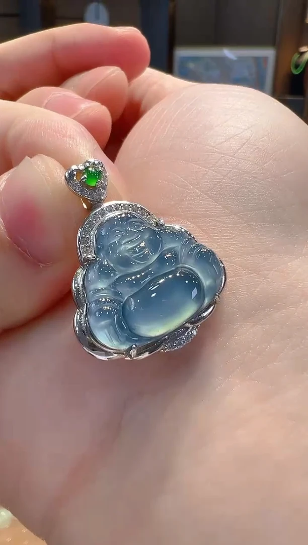 翡翠银S925镶嵌吊坠(不含链)多样性发其一