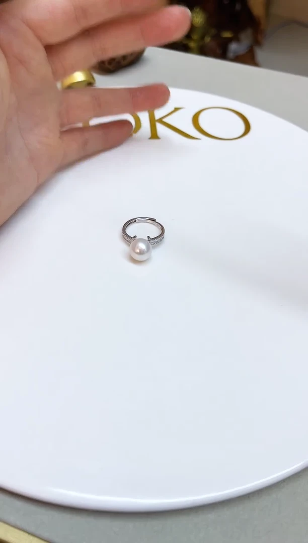 颈饰银S925镶嵌淡水珍珠10mm