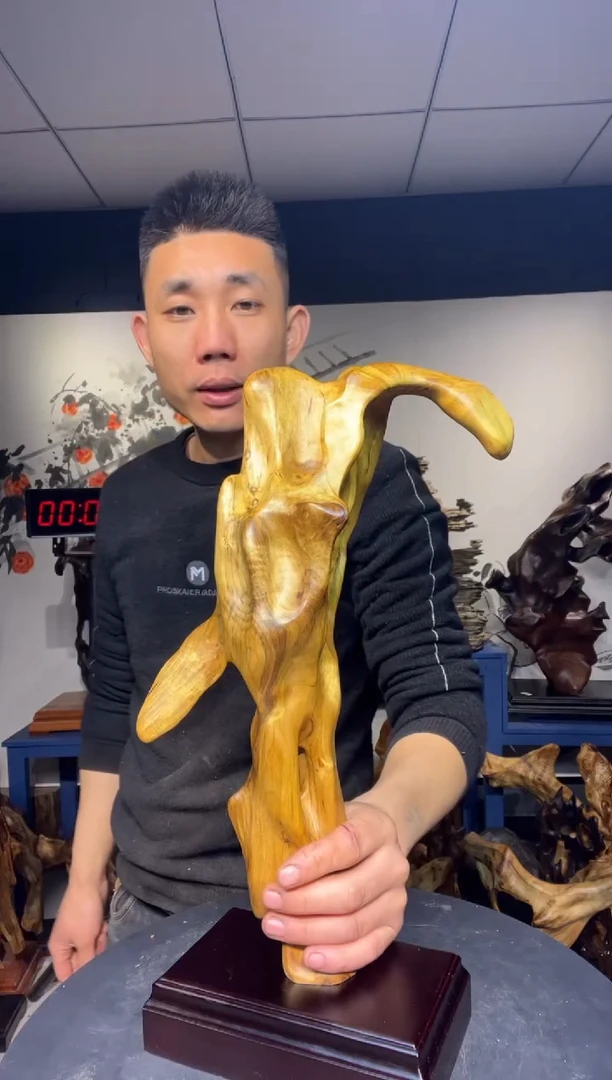 【闪购商品】金丝楠木雕金丝楠木工艺品摆件