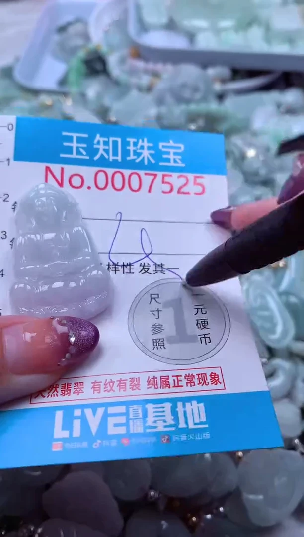 翡翠未镶嵌吊坠(不含链)7525