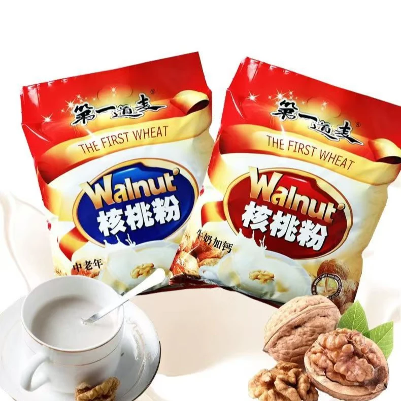 牛奶加钙核桃粉中老年高钙学生儿童脑营养补早餐冲饮小袋即食免煮