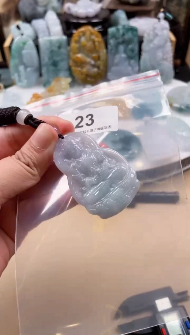 【闪购商品】翡翠颈饰未镶嵌天然缅甸A货翡翠23