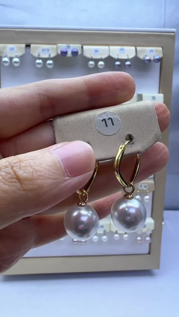 未镶嵌淡水珍珠耳饰11