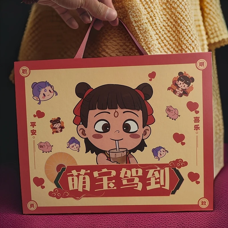 哪吒萌宝驾到宝宝宴生日礼盒含喜糖成品套餐回礼送礼定制