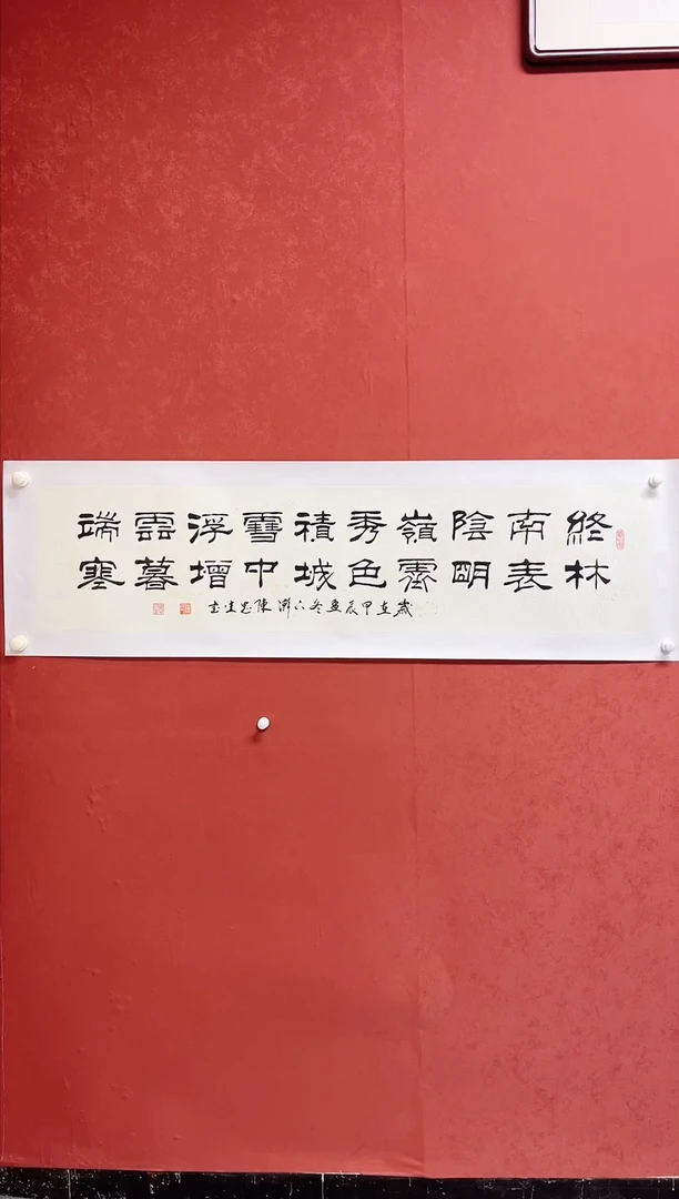 【闪购商品】书法陈忠生 2平尺书法138*34手工托芯