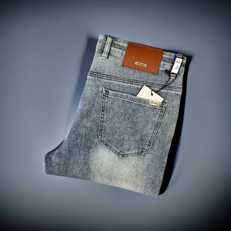 2025年男夏季新款韩版简约休闲弹力柔软时尚潮流薄款牛仔裤