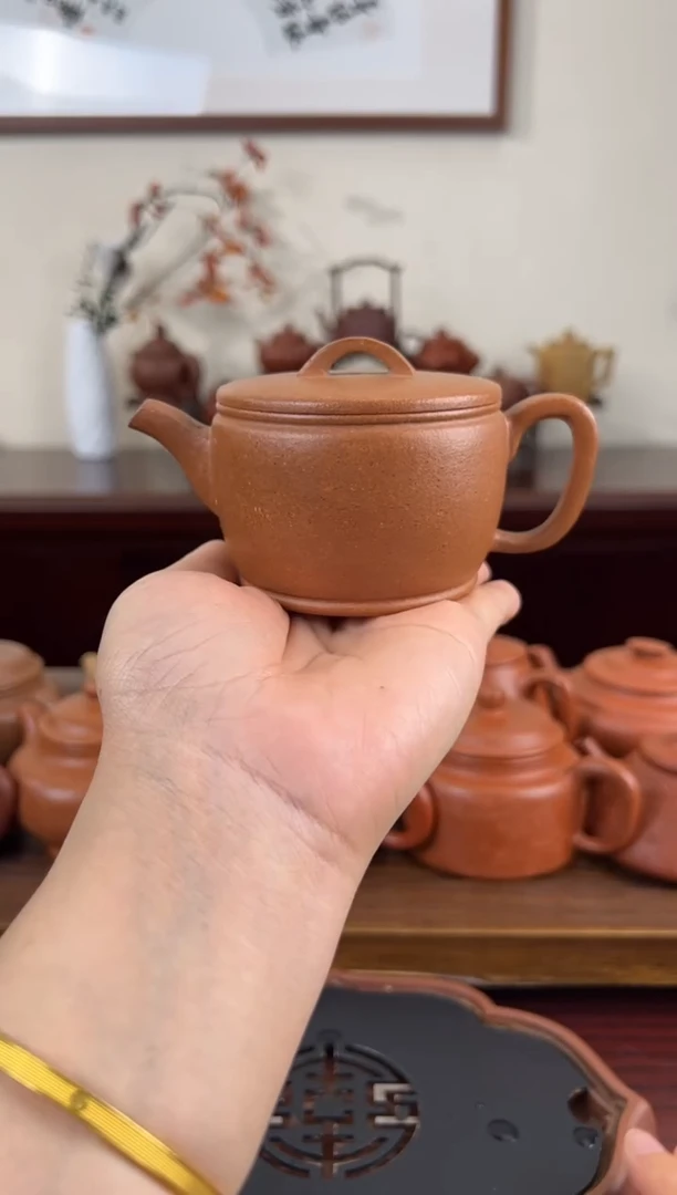 【闪购商品】紫砂茶壶黄降坡汉瓦壶150CC