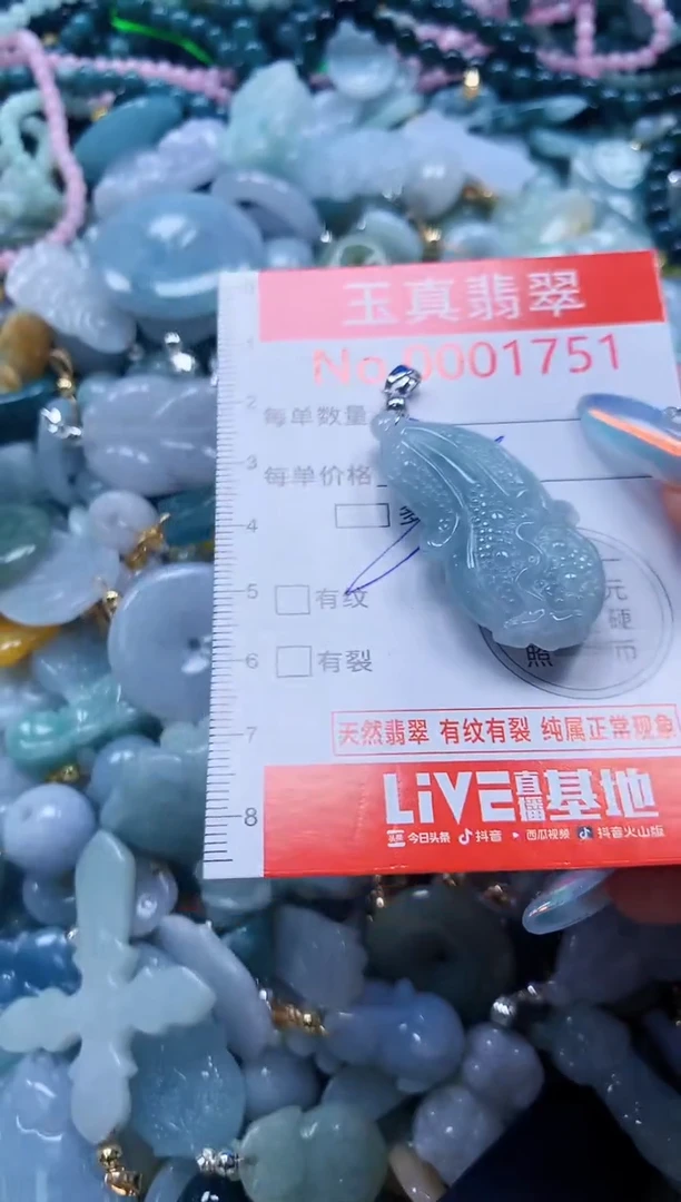 翡翠未镶嵌吊坠(不含链)1751
