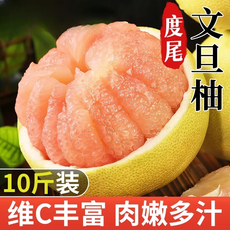 仙游度尾文旦柚老树无孔现摘软糯多汁孕妇新鲜水果当季红心蜜柚子
