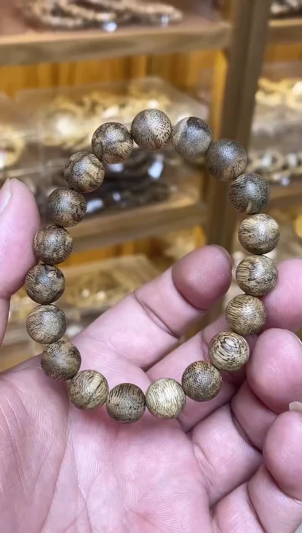 手串沉香文莱圆珠单圈蟒皮纹1.1多样性发其一