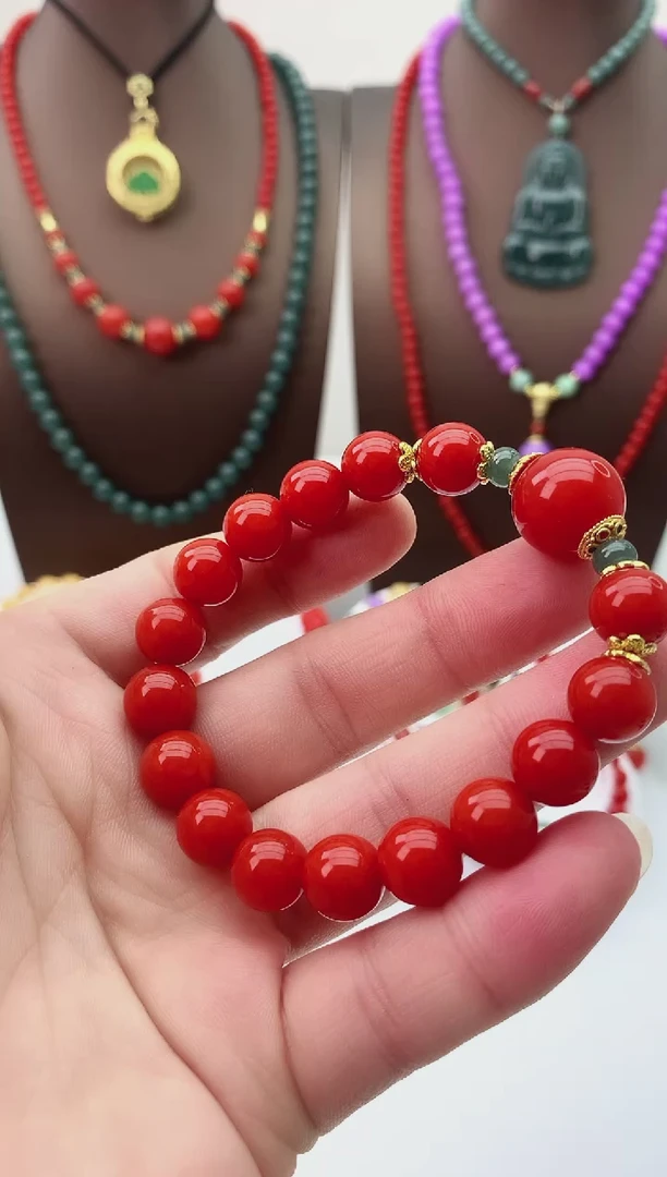 【闪购商品】翡翠手链14K金镶嵌S139手链