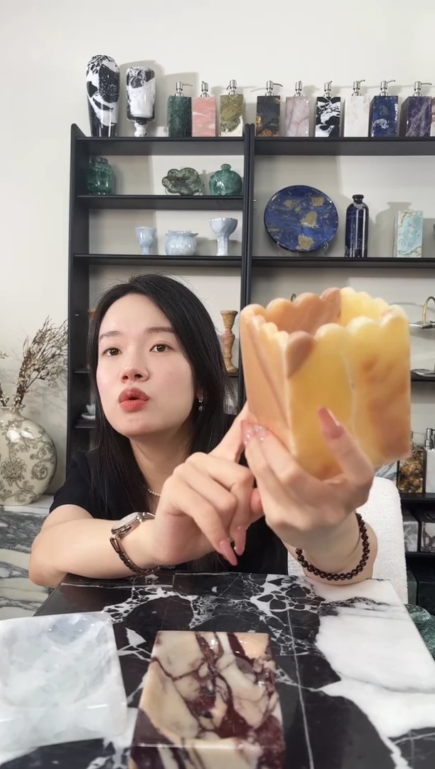 石材红龙玉空杯004
