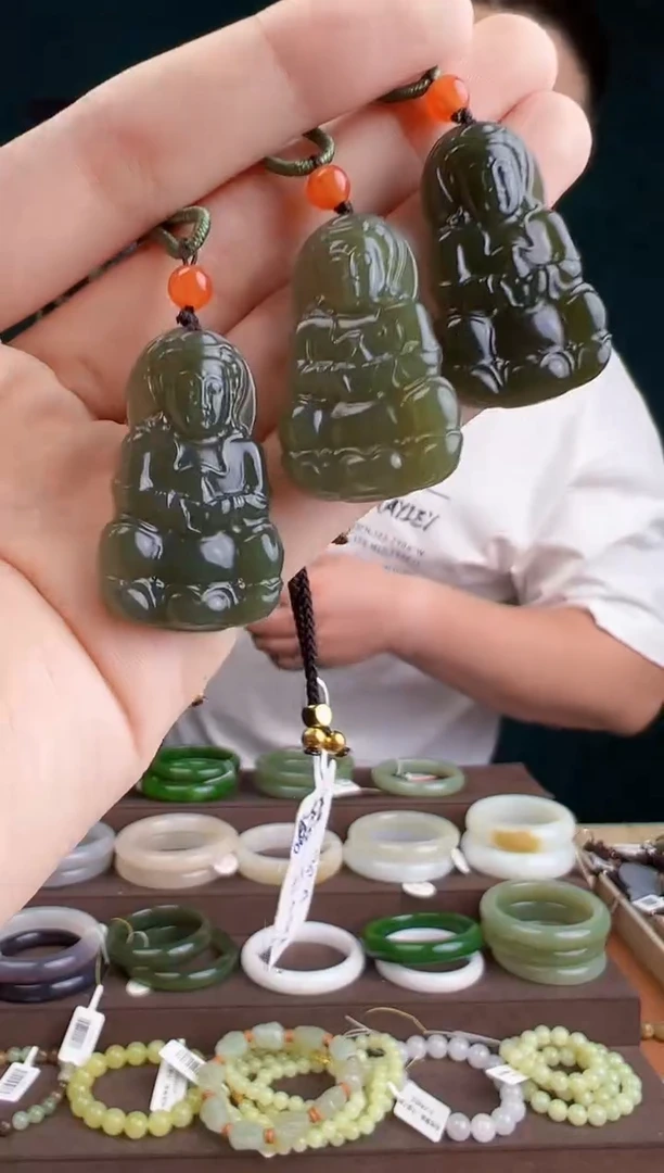 和田玉未镶嵌颈饰多样性发货 拍一单发一个