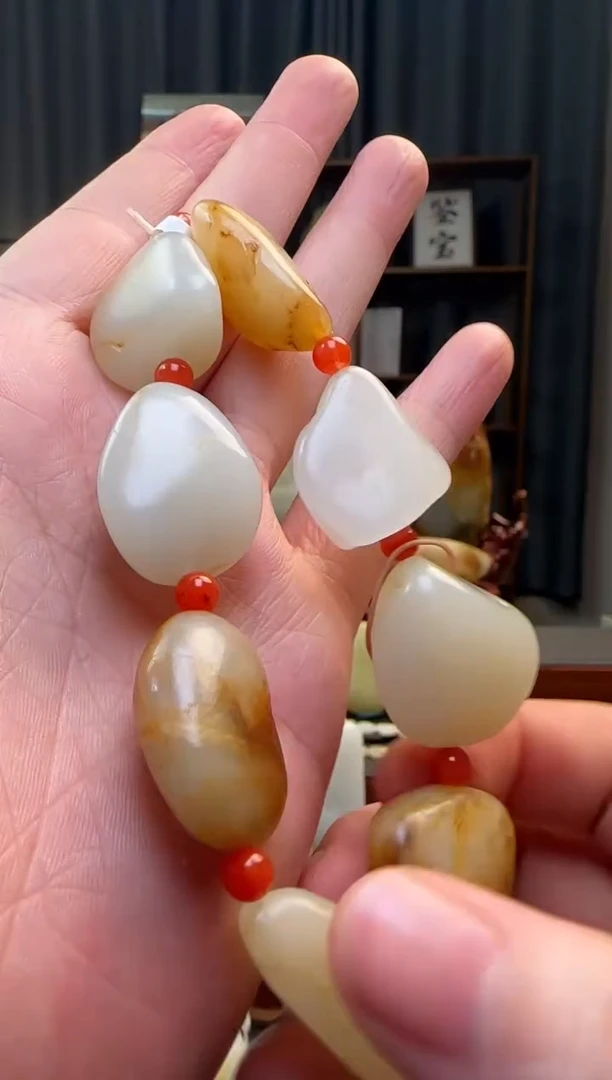 吊坠(不含链)未镶嵌和田玉手串