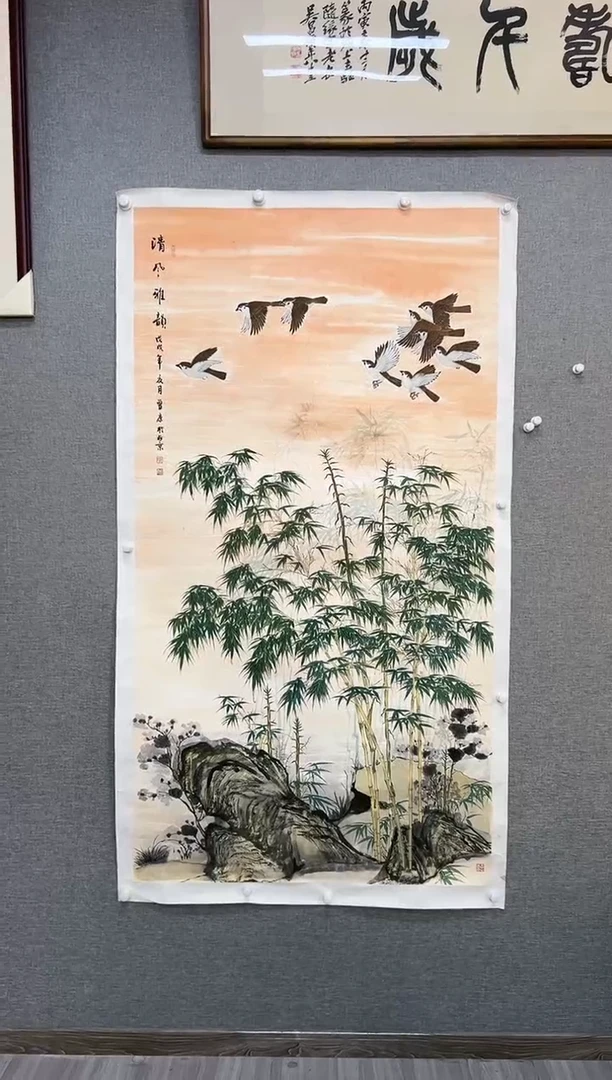 国画望*354号曾康绘画托片