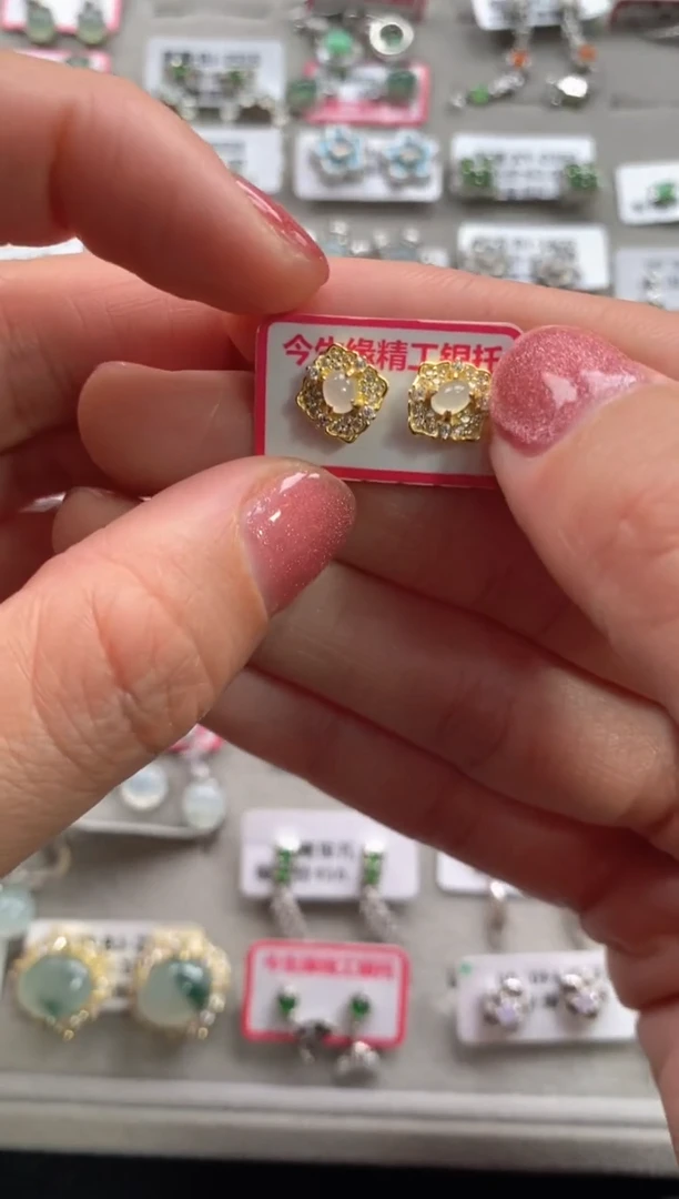 【闪购商品】翡翠戒指银S925镶嵌1111111111     1