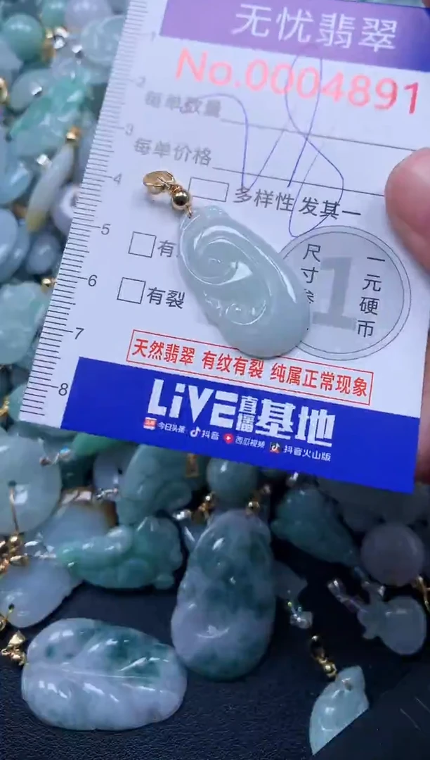 颈饰未镶嵌翡翠4891