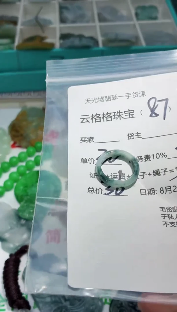 颈饰未镶嵌翡翠云格格翡翠0087
