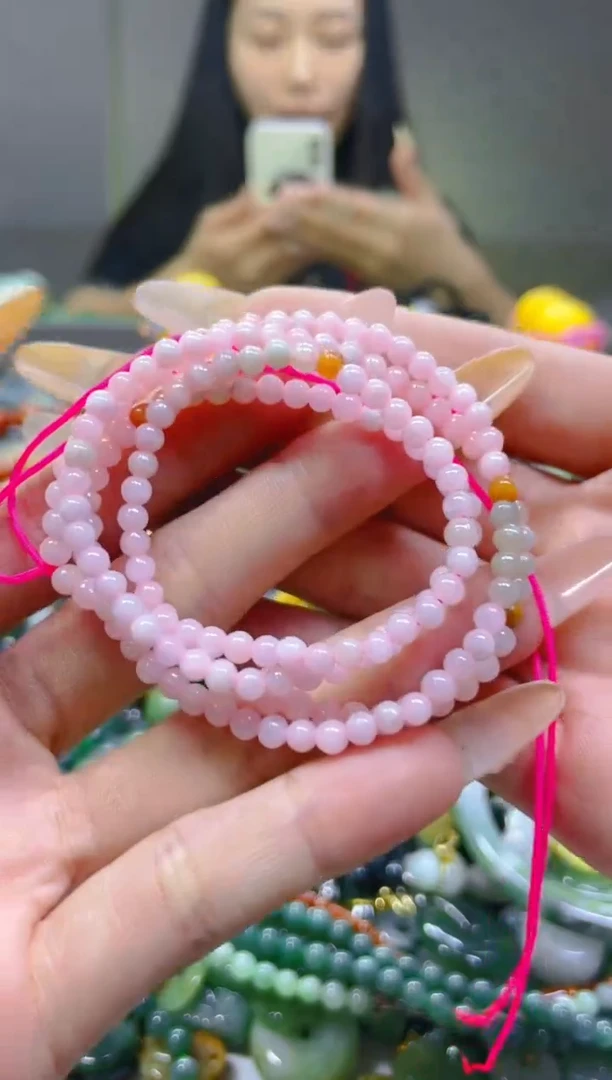 翡翠未镶嵌颈饰3MM/S/翡翠A货一图一物