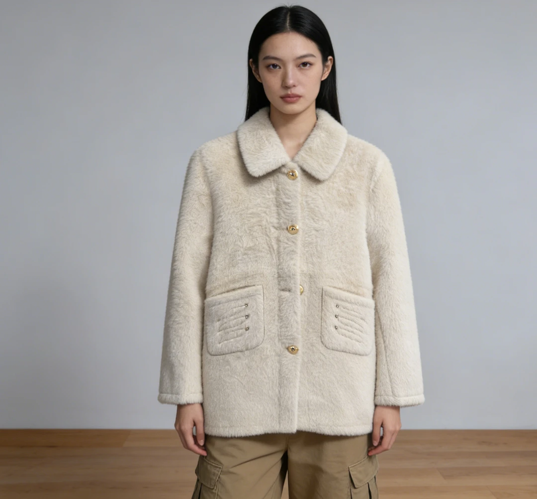 Y254秋冬季气质百搭大衣外套女