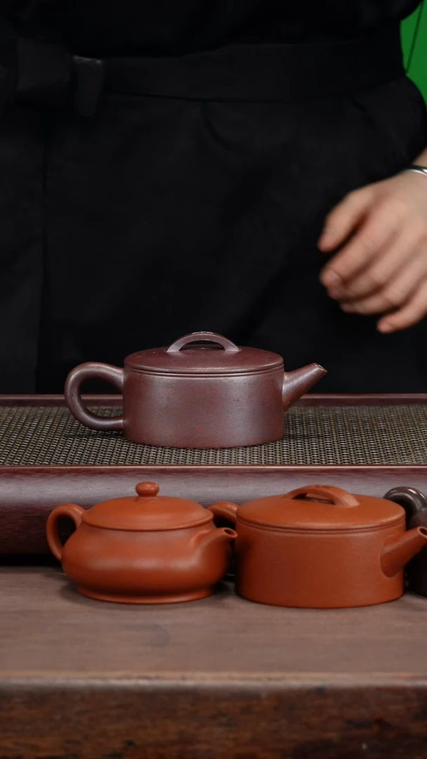 【闪购商品】紫砂茶壶零添加龙窑柴烧黑墩头汉瓦壶