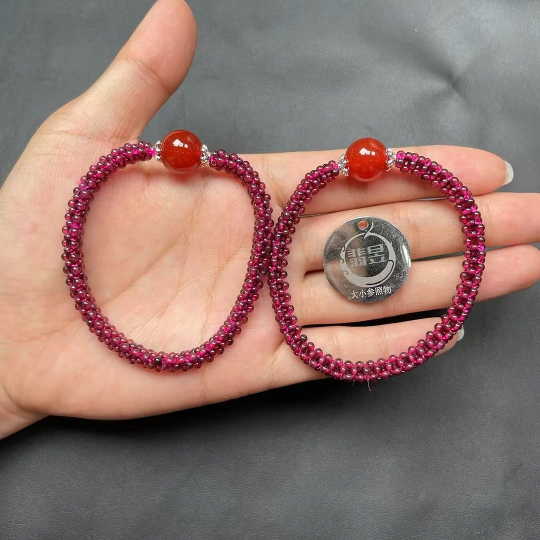 37027T28-3BH56-石榴石手串-约2+/约150颗/-多样性发其一