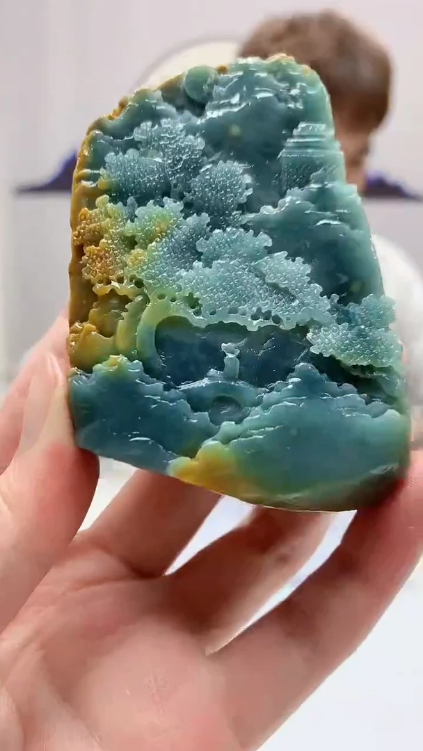 【闪购商品】定制翡翠未镶嵌4868zm-毛货挂件32山水