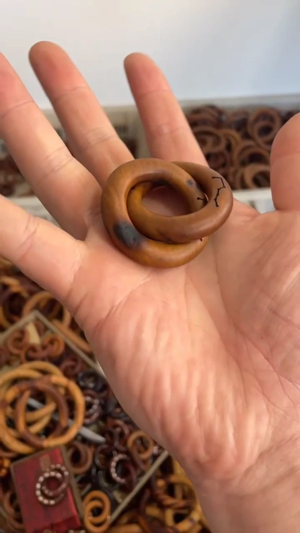 【闪购商品】木枣木 小乾坤圈刻六七星微瑕