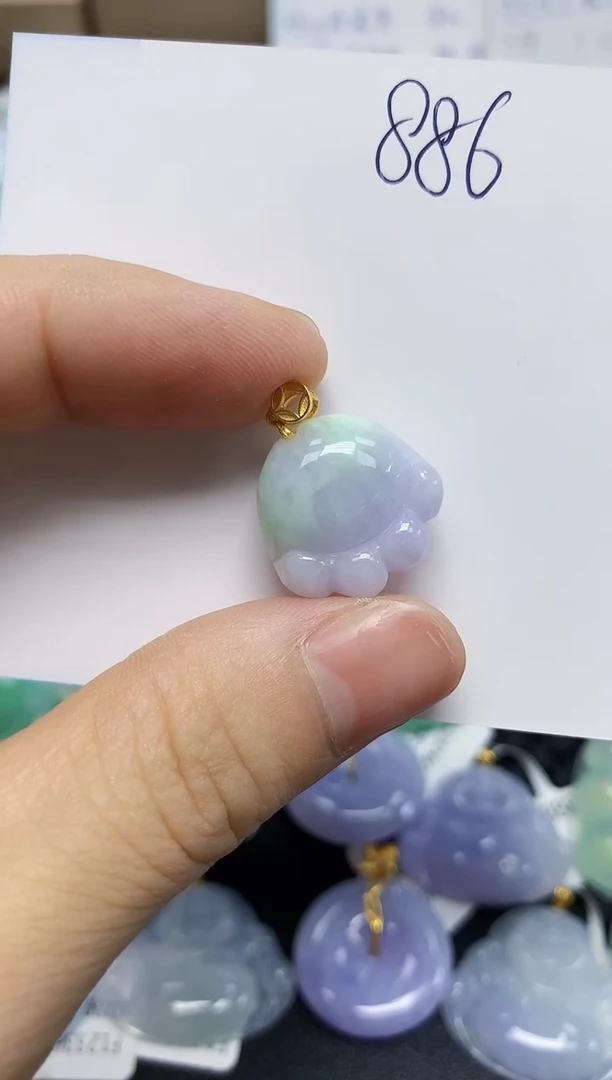 翡翠未镶嵌颈饰天然缅甸翡翠A货