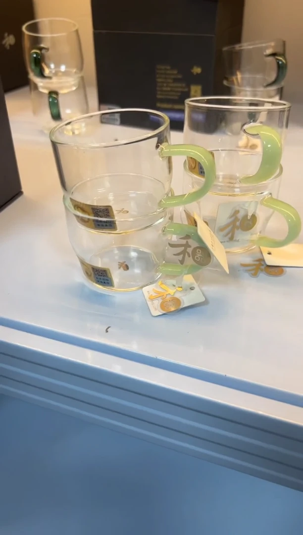 【闪购商品】清尚杯 浅玉色2对（样品介意勿拍）