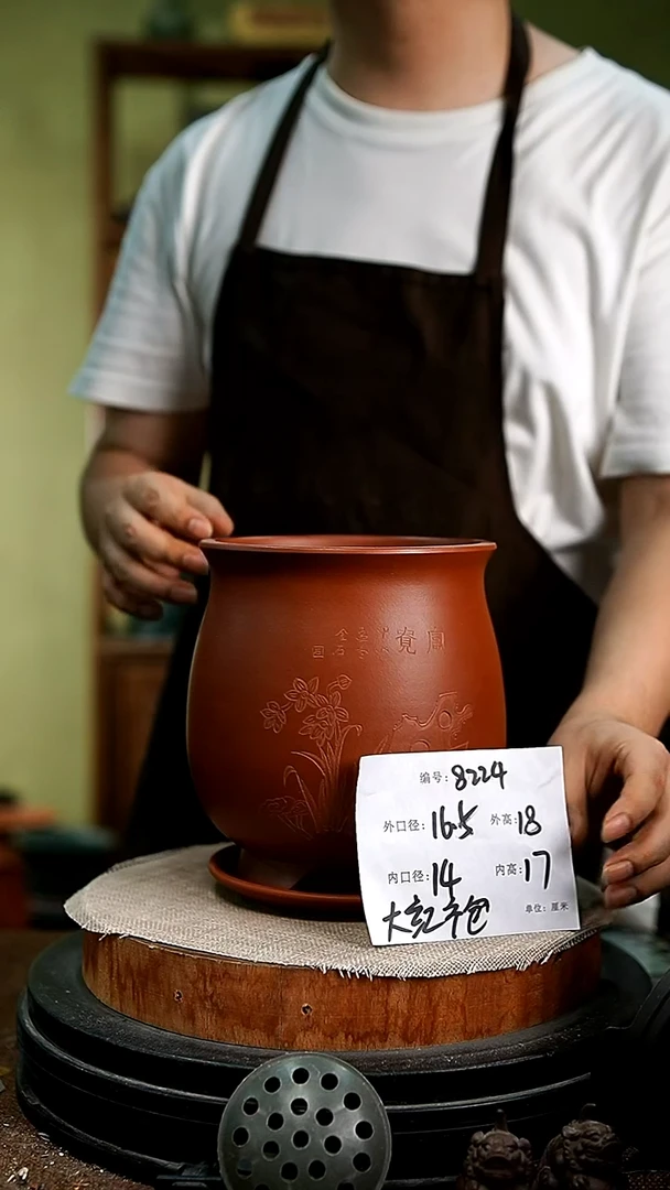 紫砂花盆花卉园艺8224+z
