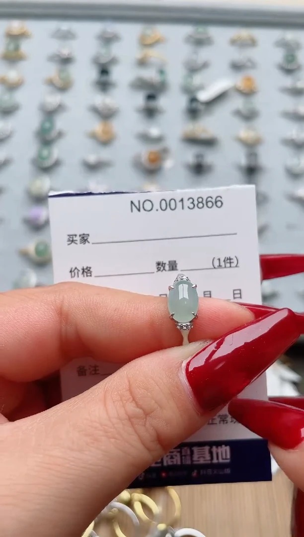 【闪购商品】翡翠戒指银S925镶嵌·