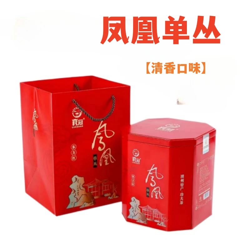 村冠 凤凰单丛春季茶叶一斤罐装配礼袋500克1罐 包邮