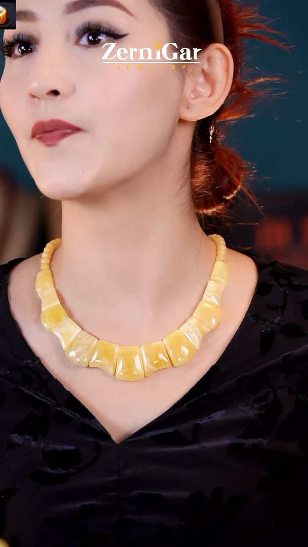 【闪购商品】琥珀颈饰未镶嵌天然琥珀项链