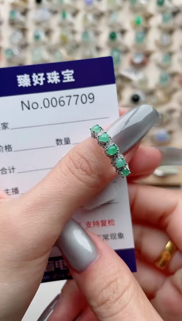 【闪购商品】翡翠戒指银S925镶嵌..........