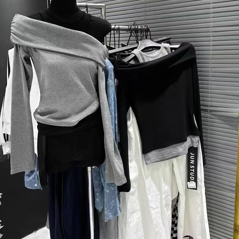 44-8高品质一字肩打底衫