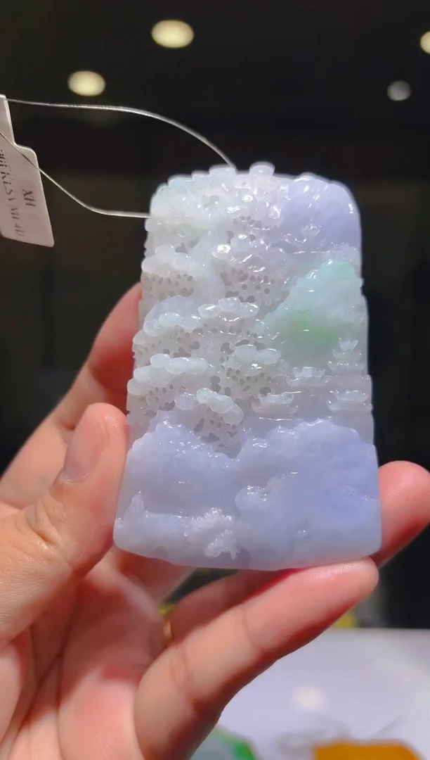 未镶嵌定制翡翠03/1105/L/发其一件/山水