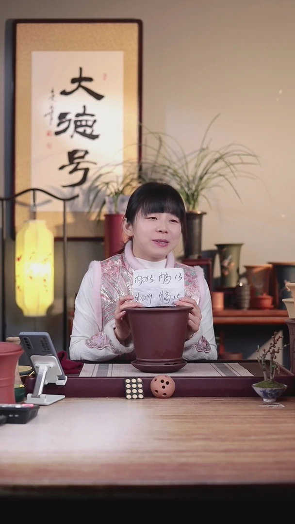 【闪购商品】紫砂花盆紫泥圆斗笠一只不介意带色差托盘