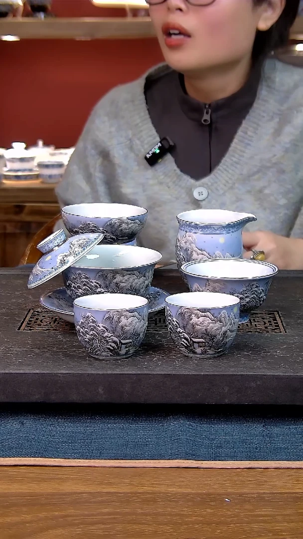 简装家用款6件套 白瓷陶瓷茶具