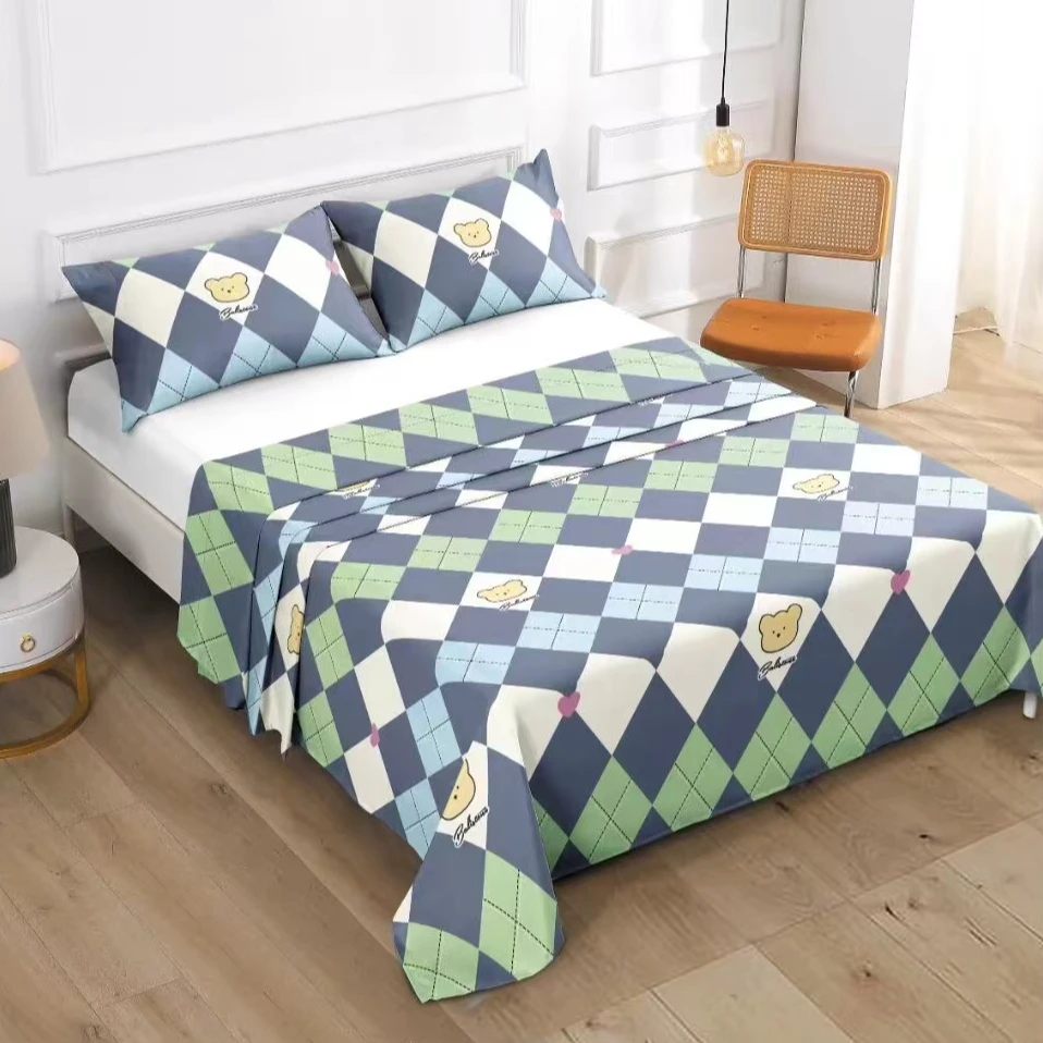 BG 9129 细纱老粗布三件套 酷酷熊-绿