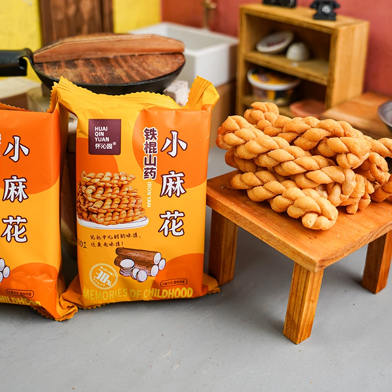 怀沁园铁棍山药小麻花咸香传统营养追剧小零食30袋