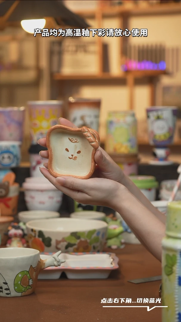 摆件A200设计师原创手绘陶瓷