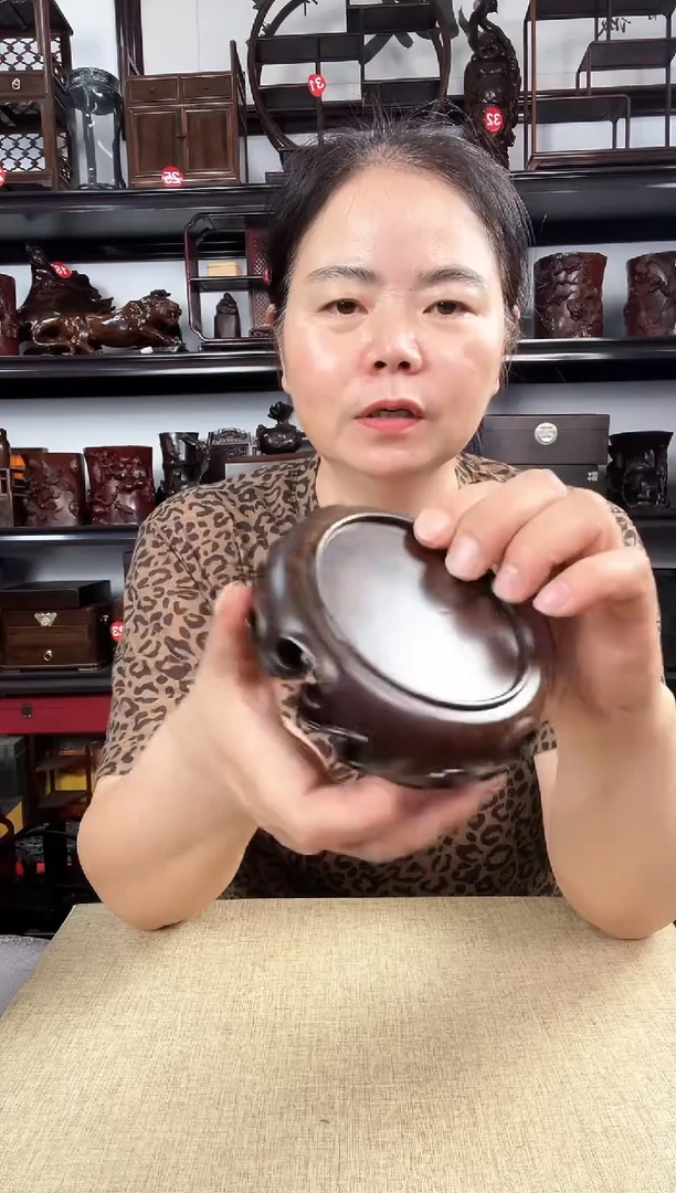 木小卷边圆老李红木工艺品