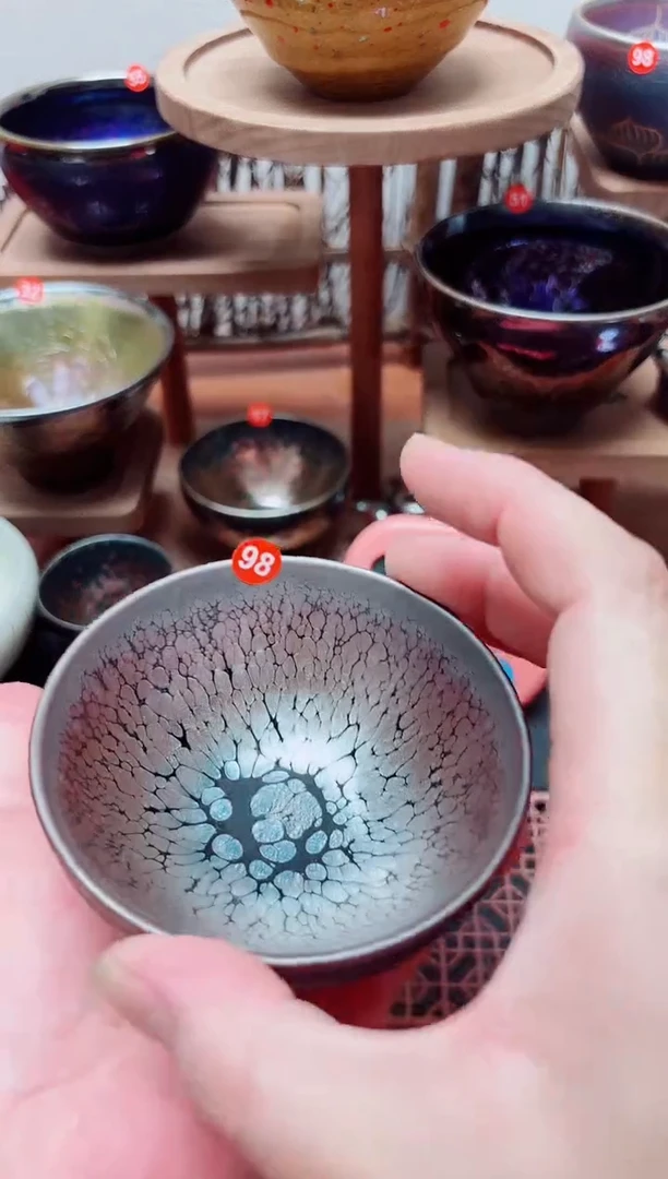 茶盏前**锦98号建盏工匠茶器
