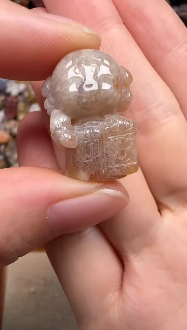 硅化珊瑚（珊瑚玉）未镶嵌颈饰313